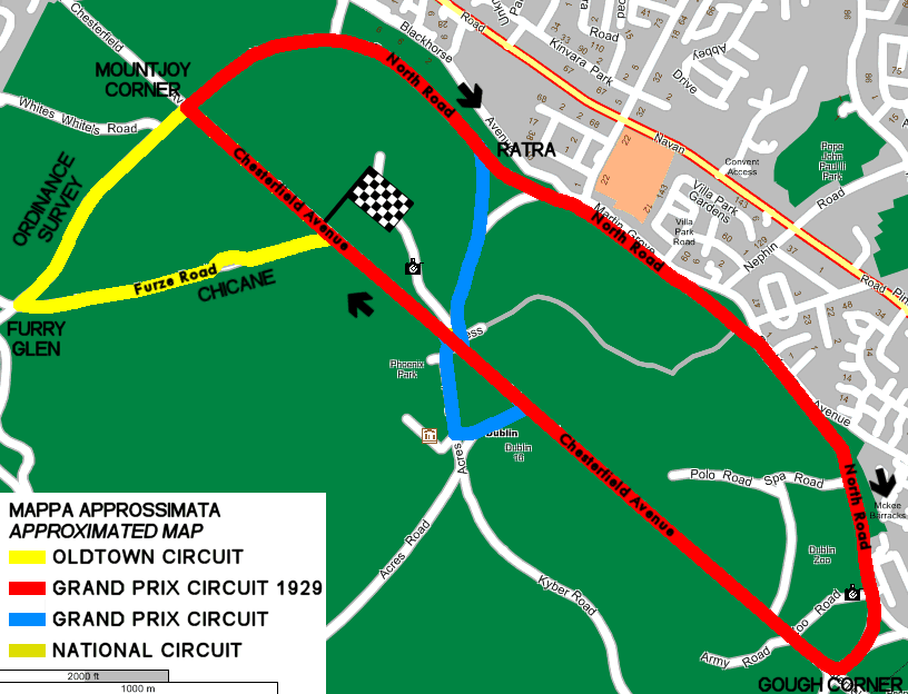Phoenix Park, Gran Prix Circuit (1929÷1939, 1969)
